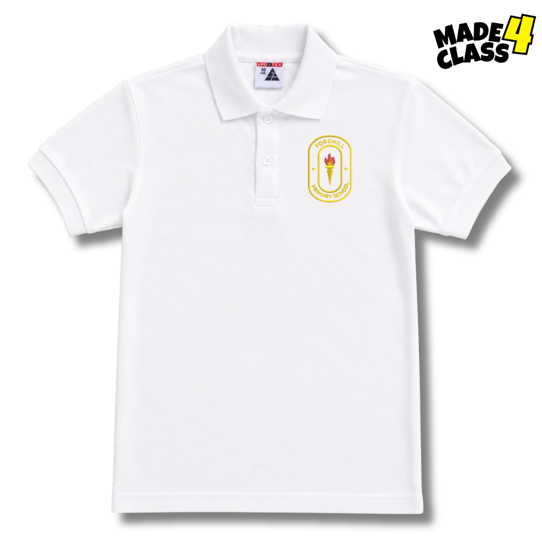Forehill Primary School Sportex Polo Shirt - White