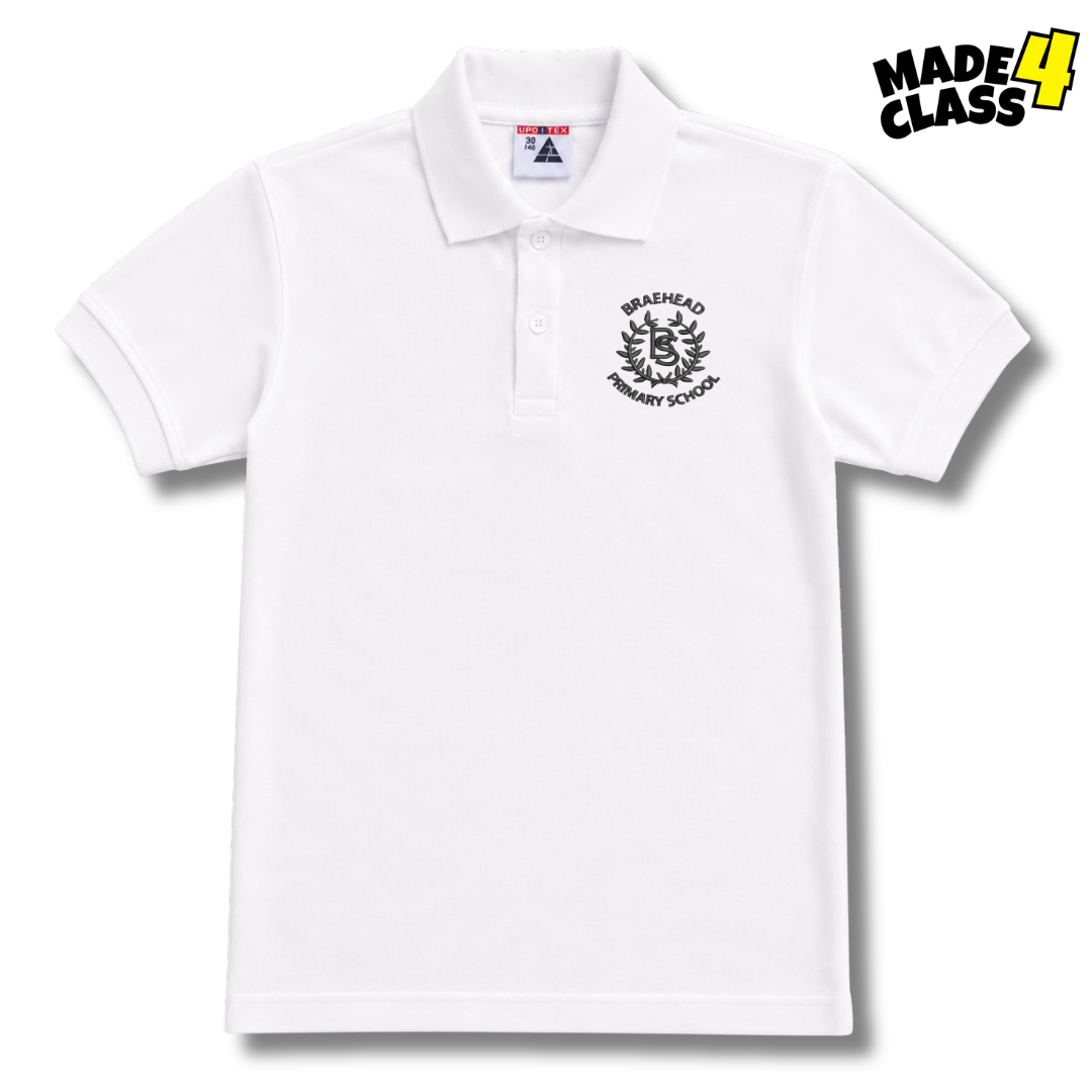 Braehead Primary School Sportex Polo Shirt - White