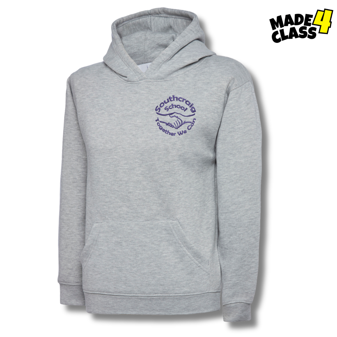 Southcraig Secondary UNEEK Classic School Hoodie - Grey